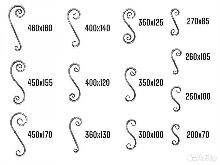 Кованые элементы Холодная ковка