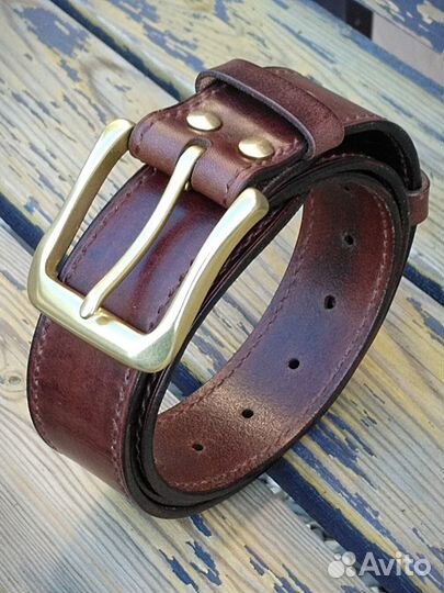 Кожаный ремень премиум класса 