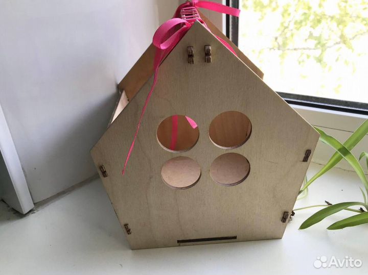 Ящик деревянный подарочный кашпо