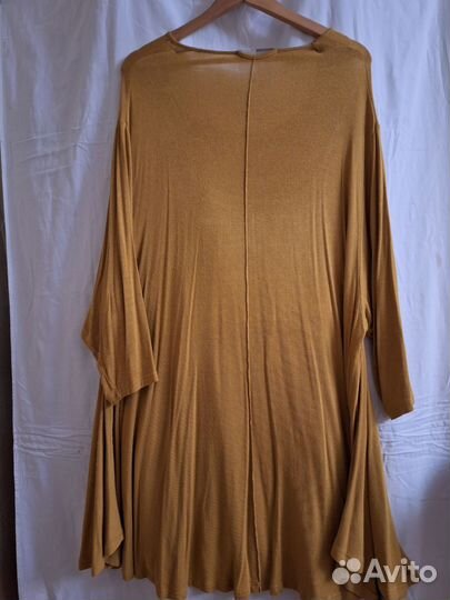 Туника горчичная трикотажная р. 70