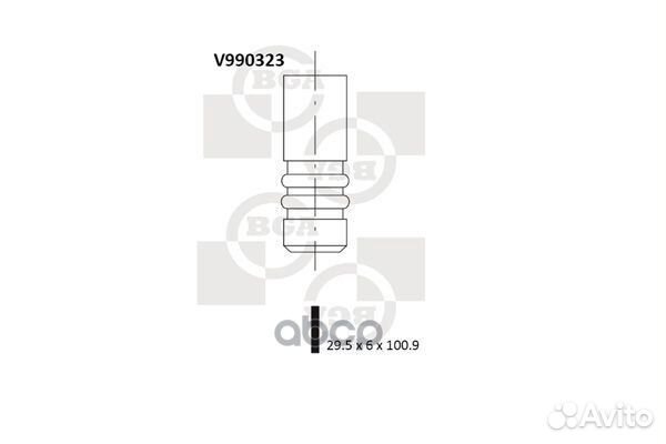 Клапан впускной v990323 Bga