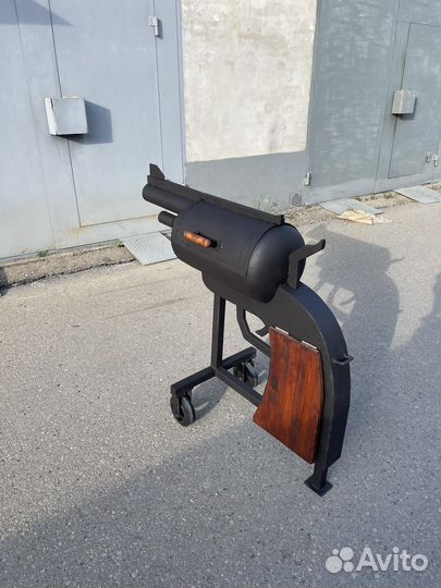 Гриль мангал барбекю револьвер