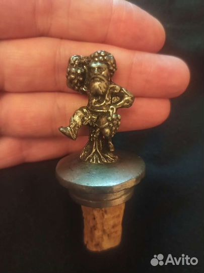 Олово. пробка для, бутылки. Италия. Винтаж