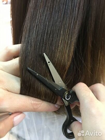 Стрижка горячими ножницами+ лечение волос