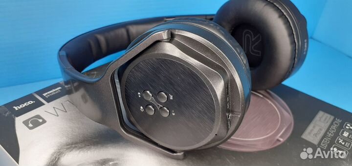 Крутые Блютуз наушники Hoco W11 2в1 Nfc Радио Mp3