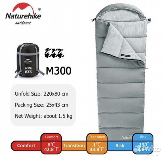 Спальные мешки naturehike в ассортименте