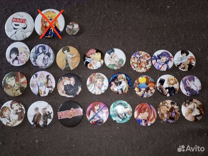 Значки с аниме