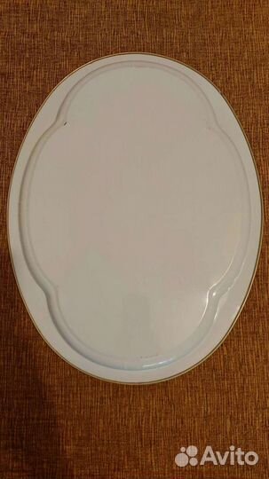 Поднос жестяной СССР с элементами живописи