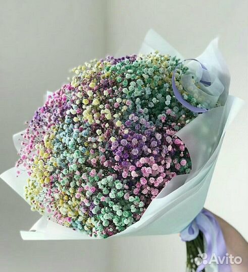 Букет из 9 веточек гипсофилы. Цветы. Доставка