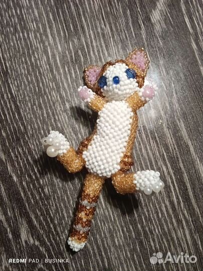 Амигуруми из бисера. Котёнок