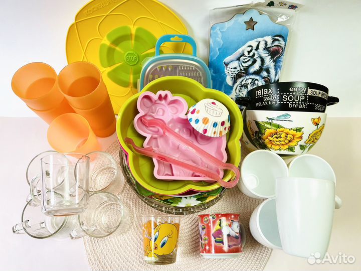 Посуда кухонная утварь листай пакетом