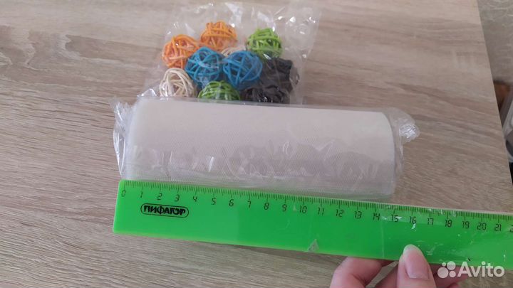 Фатин белый и бежевый