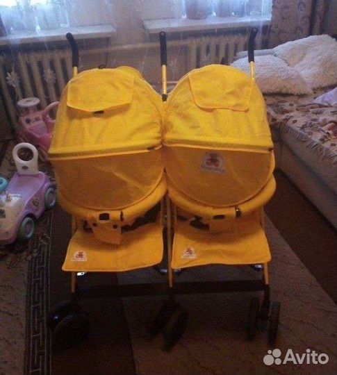 Новая Коляска-трость для двойни