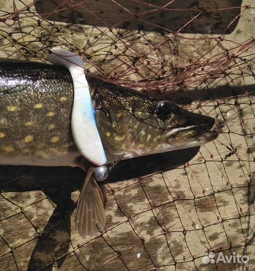 Мягкая приманка aqua FF flat 7,5cm, 6,9g,2уп.по5шт