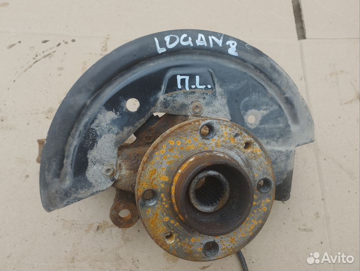 Поворотный кулак передний левый Renault Logan 2