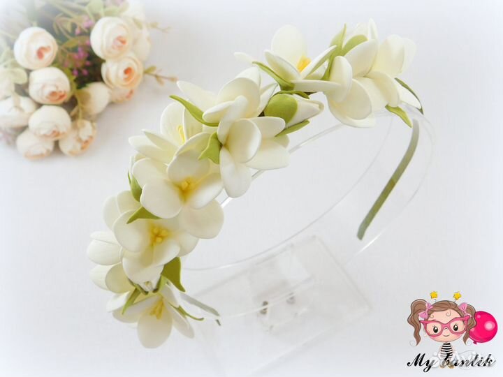 Ободок с цветами