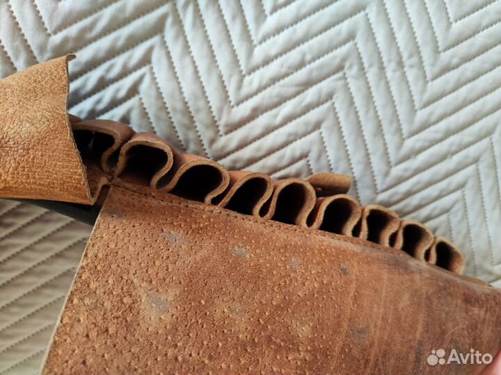 Кожаный патронташ б/у