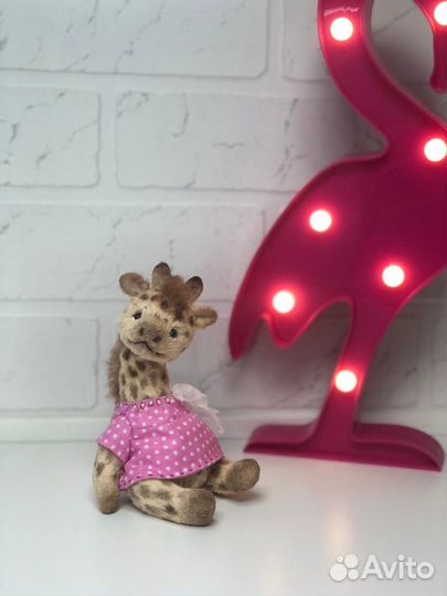 Игрушка жираф ручной работы тедди жираф hand made