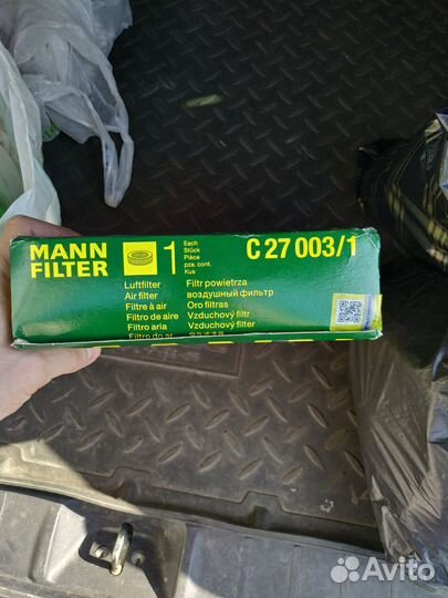 Воздушный фильтр mann-filter C 27 003/1