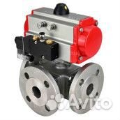 Кран шаровой DN.ru BV3232P(4pc) -FP-3WL-F-ISO-H Ду100 Ру16 полнопроходной, фланцевый, корпус - нержа