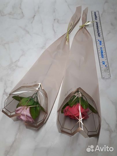 Крупная мыльная роза 1 сентября учителю