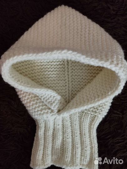 Капюшон вязаный