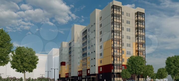 2-к. квартира, 54,4 м², 9/9 эт.