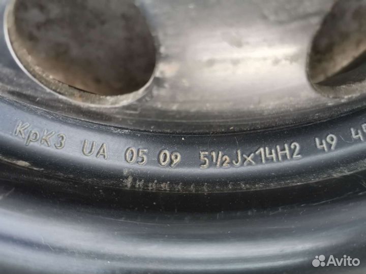 Диск R 14 Opel. Daewoo. 1 штука