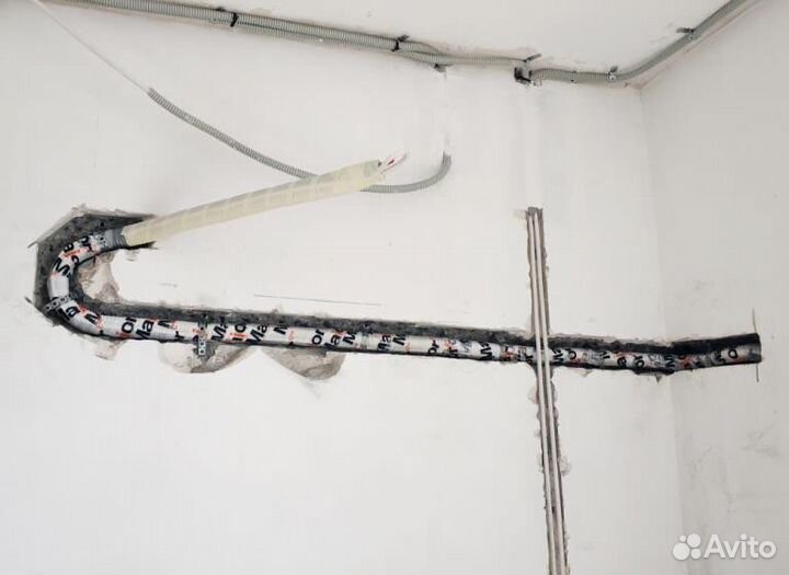 Закладная трасса монтаж закладка трассы в стену