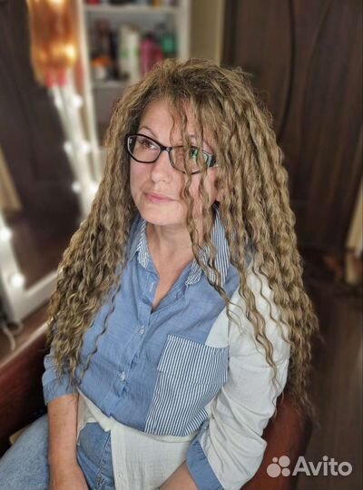 Афрокудри на каркас, афролоконы