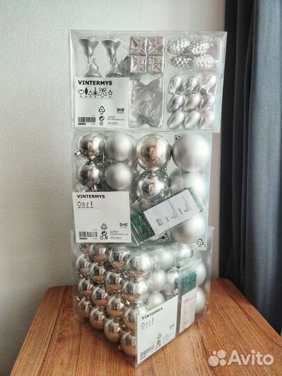 Набор елочных украшений IKEA Vintermys (129шт)