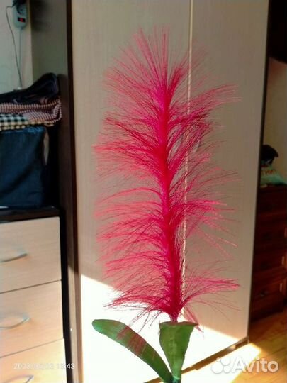 Искусственные растения из атласной ленты