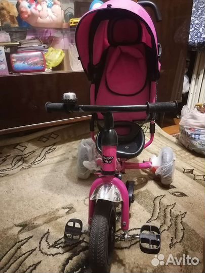 Велосипед коляска с ручкой