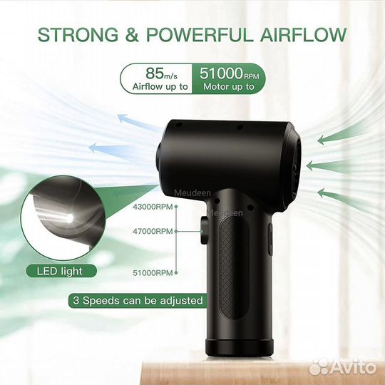 Перезаряжаемый беспроводной Компрессор для пк