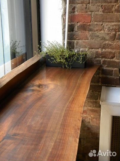 Подоконник из дерева лофт