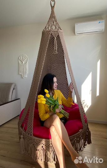 Кресло-гамак макраме