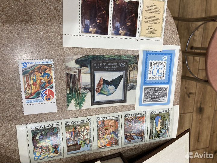 Продаю марки времён СССР. Примерно, 120 шт