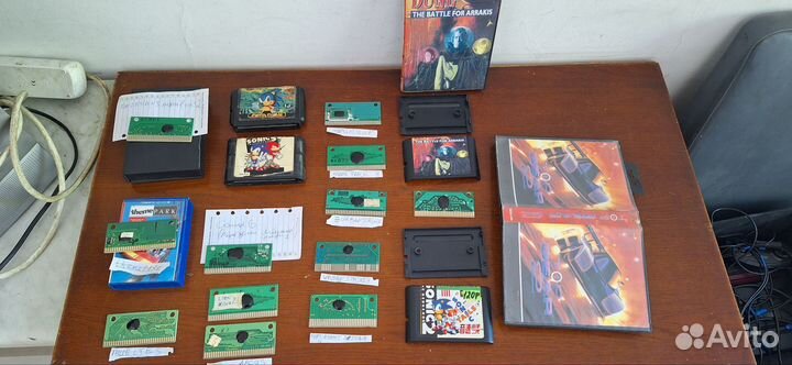 Картриджи, платки 16 бит. Сега