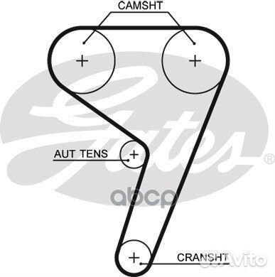 Комплект ремня грм ford 1.25-1.6 95-12 (с помпой)