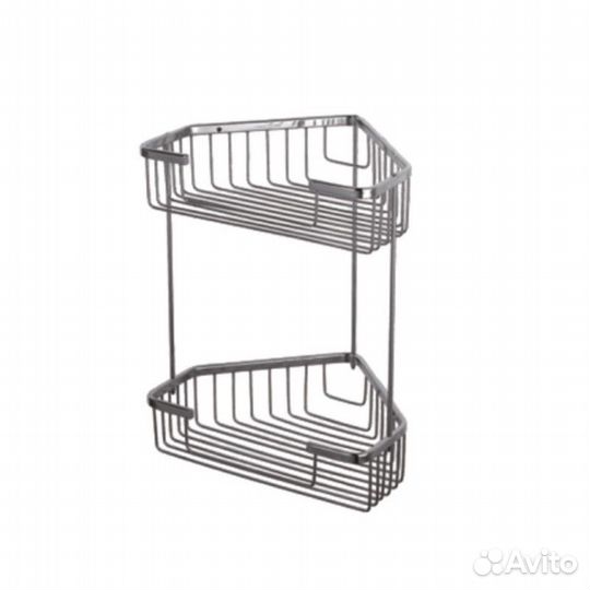 Полка металличеcкая угловая D-Lin D201305, хром