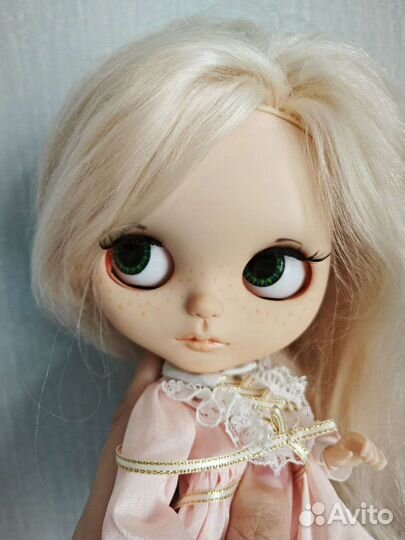 Кукла Blythe ooak с натуральными волосами