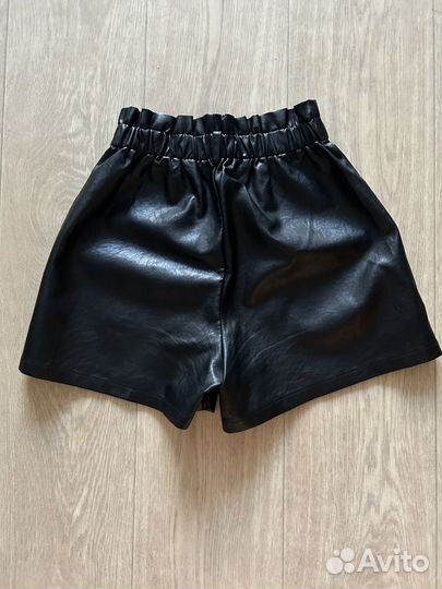 Шорты женские кожаные 46