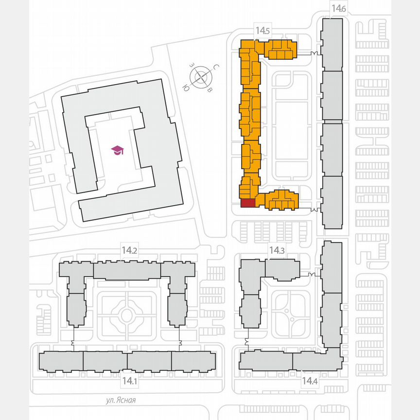 2-к. квартира, 64,6 м², 5/8 эт.