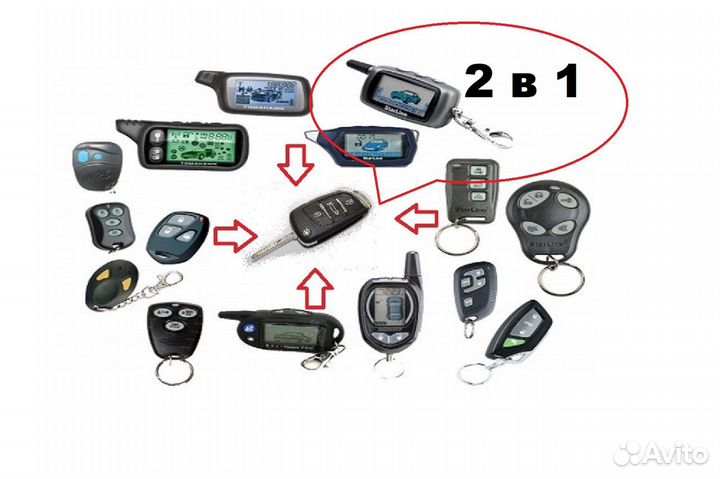 Новый выкидной автоключ объединить с сигнлкой