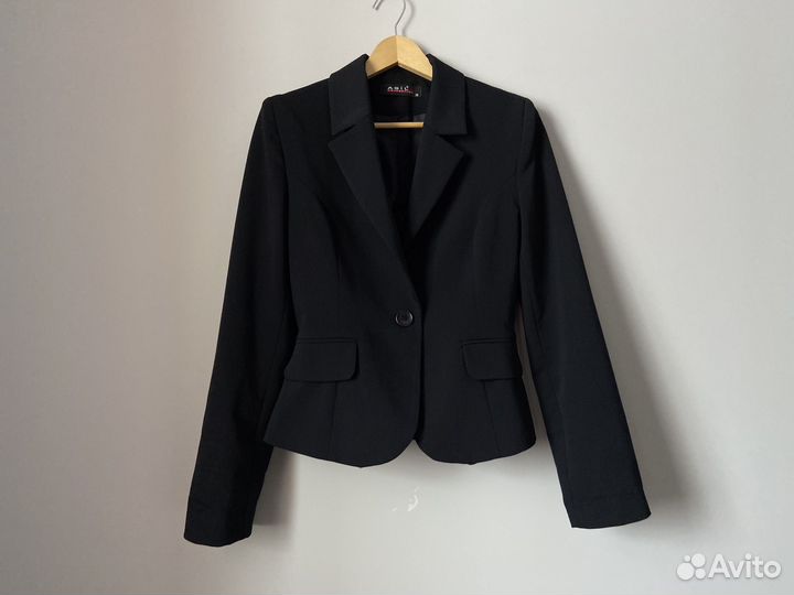 Женский пиджак синий 42 xs -s жакет Турция