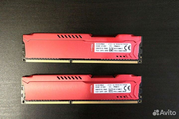 Память радиаторная - Kingston Hyper X (4+4гб)