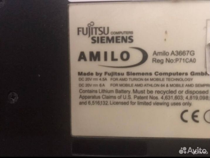 Ноутбук Fujitsu siemens
