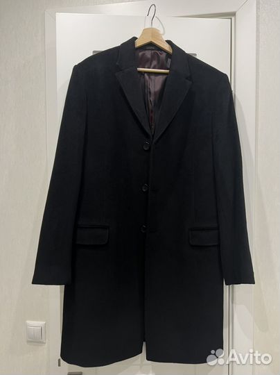 Мужское классическое пальто XXL из шерсти