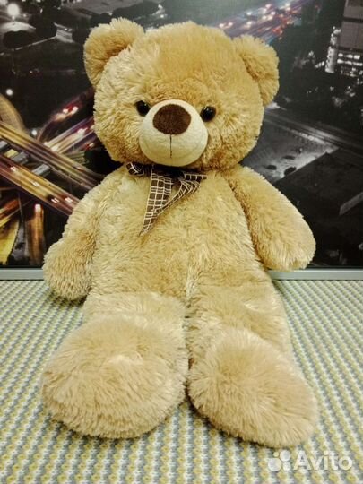 Мишки Плюшевые MaxiToys Бени 90см Aurora Цена ваша