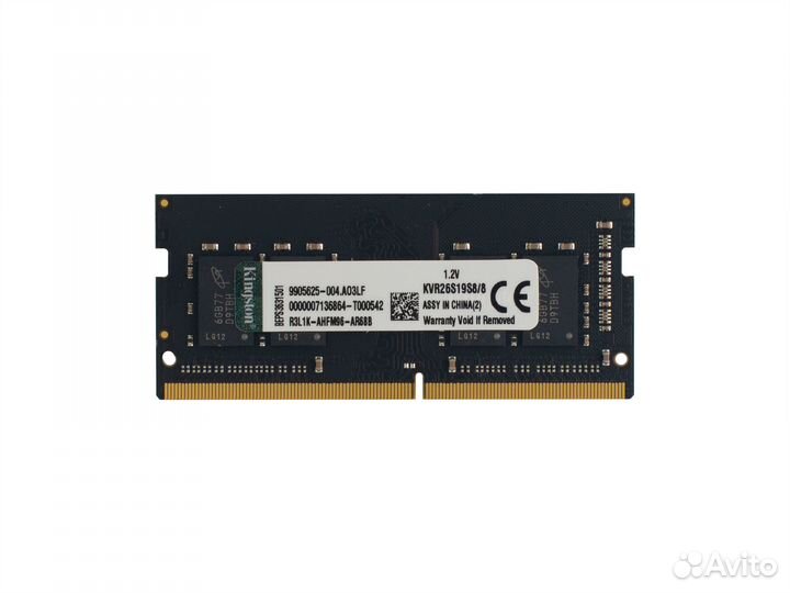 Kingston 8 гб DDR4 2666 мгц sodimm kvr26s19s8/8